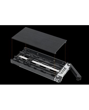 2-zatokowa obudowa M.2 NVMe SSD PCIe 4.0 do zewnętrznej wnęki dyskowej 3,5'' (2 x SlimSAS SFF-8654 4i)