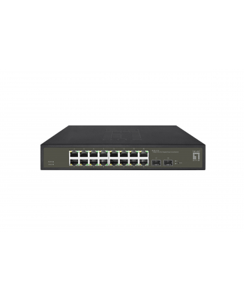 Levelone Ges 2118 Łącza Sieciowe Zarządzany L2 Gigabit Ethernet (10 100 1000) Czarny (GES2118)