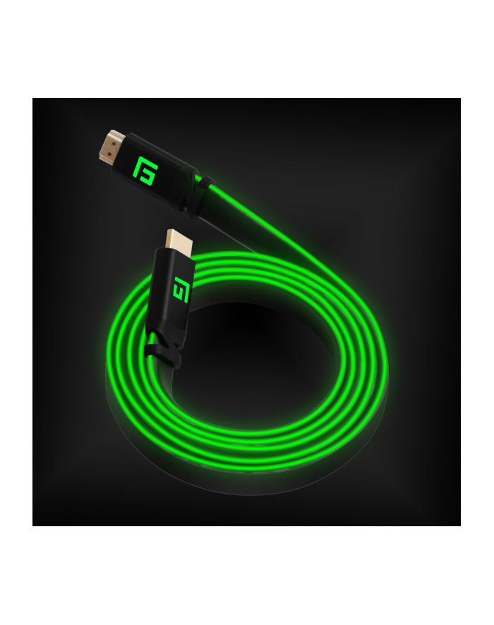 Floating Grip 1.5M High-Speed Led Hdmi Cable V2.1 - Green główny