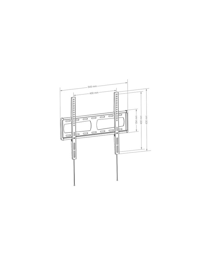 Hagor Bl Fixed 400 116,8 Cm (46'') Czarny główny