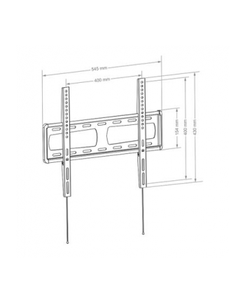 Hagor Bl Fixed 400 116,8 Cm (46'') Czarny