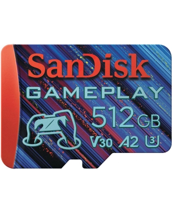 Sandisk GamePlay - flash memory card - 512GB - microSDXC UHS-I SDSQXAV-512G-GN6XN