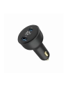 GEMBIRD Szybka ładowarka samochodowa 2x USB Type-C PD LCD 30 W czarna - nr 3