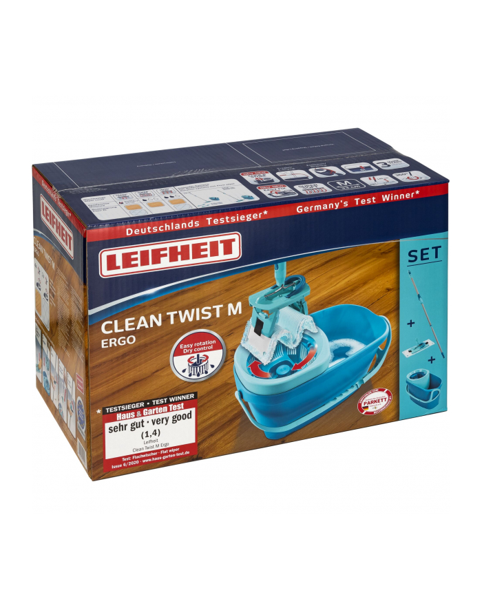 Leifheit Clean Twist M Ergo Mop Płaski Z Wiaderkiem (52120) główny