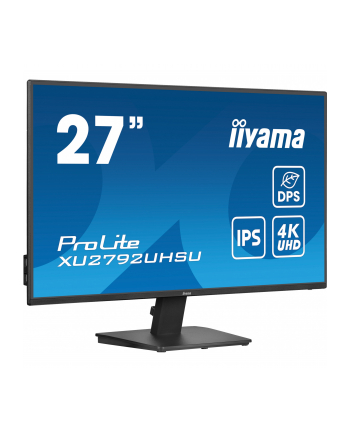 iiyama Monitor 27 cali XU2792UHSU-B6 4K,IPS,DP,HDMI,USB-C Power delivery,  350 cd, DPS