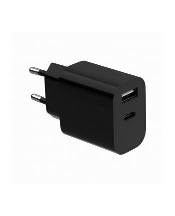 GEMBIRD 2-portowa uniwersalna ładowarka USB A+C 2.4 A kolor czarny