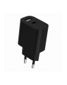 GEMBIRD 2-portowa uniwersalna ładowarka USB A+C 2.4 A kolor czarny - nr 3