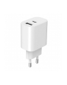 GEMBIRD 2-portowa uniwersalna ładowarka USB A+C 2.4 A kolor biały - nr 4