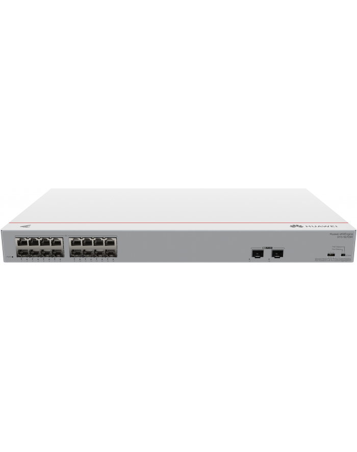 huawei technologies HUAWEI Switch S110-16LP2SR 16x10/100/1000BASE-T ports 2xGE SFP ports PoE+ AC power eKit Stock główny