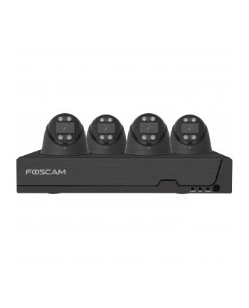 Foscam Fn9108E-T4-2T Black Lan Ip-Zestaw Monitorujący 8-Kanałowy Z 4 Kamerami 3840x2160 Px