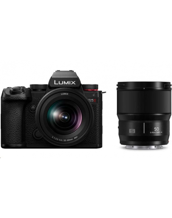 Panasonic Lumix S5II + 20-60mm f/3.5-5.6 + 50mm f/1.8 główny