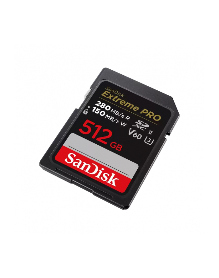 SANDISK SDSDXEP-512G-GN4IN KARTA SANDISK EXTREME PRO SDXC 512GB - 280/150 MB/s V60 UHS-II główny