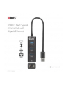 Club 3D Club3D Rozbočovač, USB-A 3.2 Gen1 na 3x USB 3.1, Gigabit Ethernet - nr 46