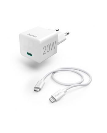 Hama Mini PD/Qualcomm 20W + USB-C - Lightning biała (201620) nr 1