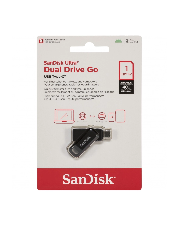 Sandisk Dual Drive Go 1TB Czarny (SDDDC31T00G46) główny