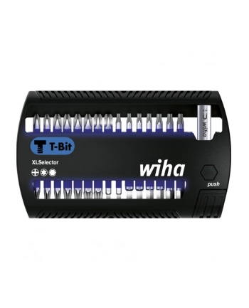 Wiha bit set XLSelector T-Bit 25mm, PH / TX / H (Kolor: CZARNY/blue, 31 pieces)