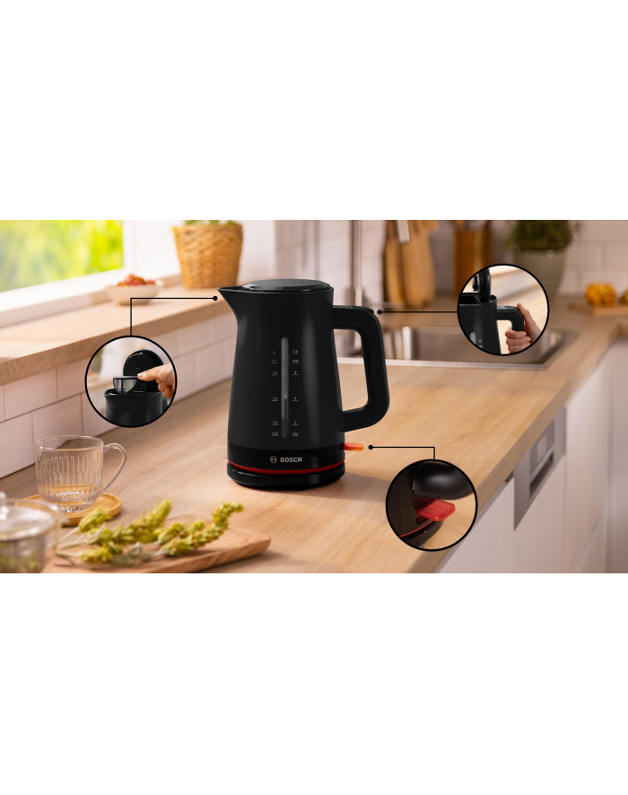 Bosch kettle MyMoment TWK3M123 (Kolor: CZARNY, 2,400 watts, 1.7 liters) główny