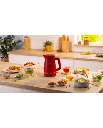 Bosch kettle MyMoment TWK3M124 (red, 2,400 watts, 1.7 liters)