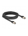 DeLOCK RJ-45 network cable Cat.6a U/FTP ultra flexible (Kolor: CZARNY, 5 meters, inner stainless steel jacket) - nr 2