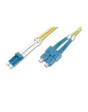 digitus Patch cord światłowodowy FO LC/SC, duplex, SM 9/125, OS2, LSOH, 5m, żółty - nr 23