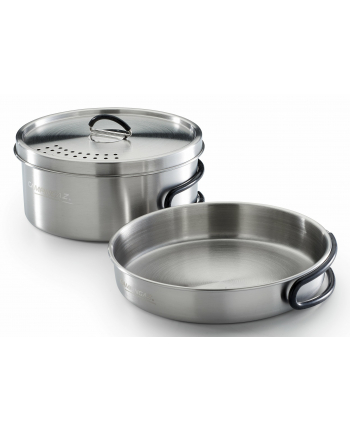 Campingaz pot set Trekking Kit, 3-piece (stainless steel, 1 pot + 1 lid + 1 pan)