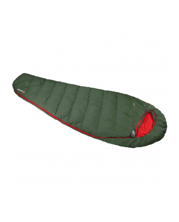 High Peak mummy sleeping bag Pak 1000 ECO (dark green/red)