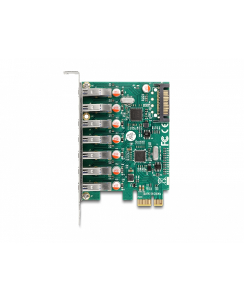 DeLOCK PCI Express x1 card for 7 x external USB 5 Gbps Type-A socket, USB controller