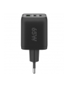 goobay USB-C PD multiport fast charger Nano 65 Watt (Kolor: CZARNY, 1x USB-A, 2x USB-C PD, GaN technology) - nr 5