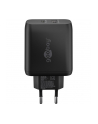 goobay USB-C PD dual fast charger 45 watts (Kolor: CZARNY, 1x USB-A, 1x USB-C PD, GaN technology) - nr 2