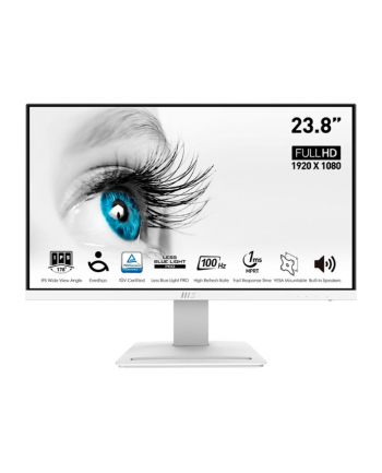 MSI PRO MP243XWD-E, LED monitor - 24 - Kolor: BIAŁY, Full HD, AMD FreeSync, IPS, HDMI, DisplayPort, 100Hz panel