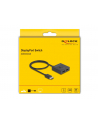 DeLOCK DisplayPort Switch 2 > 1 bidirectional 8K (Kolor: CZARNY, 50cm) - nr 1