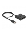 DeLOCK DisplayPort Switch 2 > 1 bidirectional 8K (Kolor: CZARNY, 50cm) - nr 3