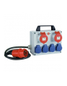 Brennenstuhl compact small power distributor BKV 2/4 T IP44, 6-way, power strip (grey/Kolor: CZARNY, 2 meters) - nr 1