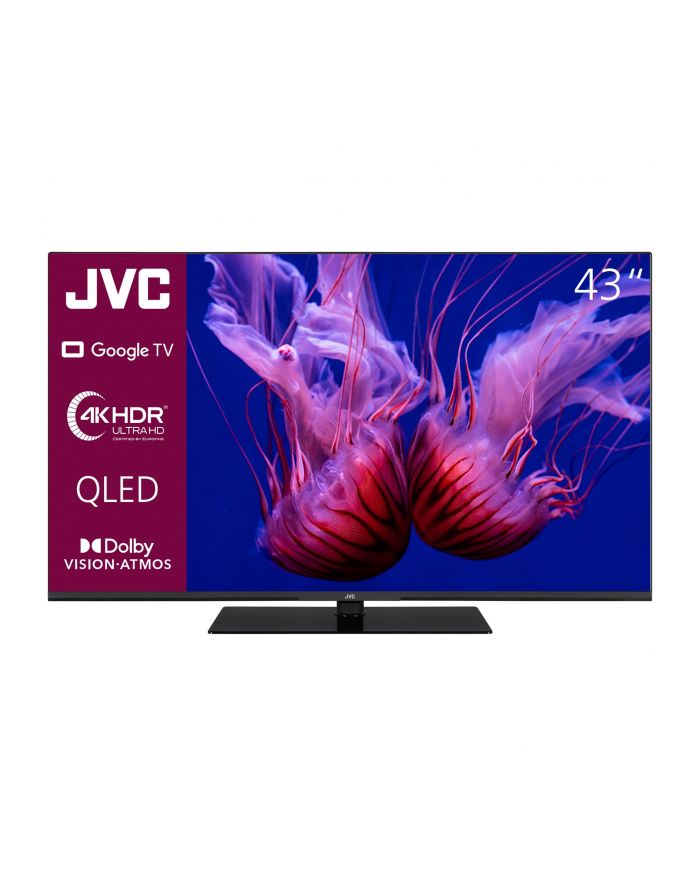 JVC LT-43VGQ8255, QLED TV - 43 - Kolor: CZARNY, UltraHD/4K, triple tuner, Google TV główny