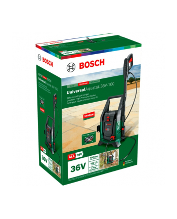 bosch powertools Bosch cordless high-pressure cleaner UniversalAquatak 36V-100 Solo, 36Volt (green/Kolor: CZARNY, without battery and charger, with self-priming kit, POWER FOR ALL)