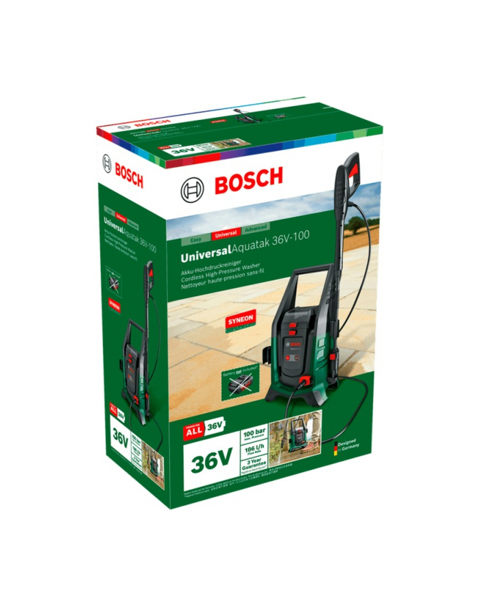 bosch powertools Bosch cordless high-pressure cleaner UniversalAquatak 36V-100 Solo, 36Volt (green/Kolor: CZARNY, without battery and charger, with self-priming kit, POWER FOR ALL) główny