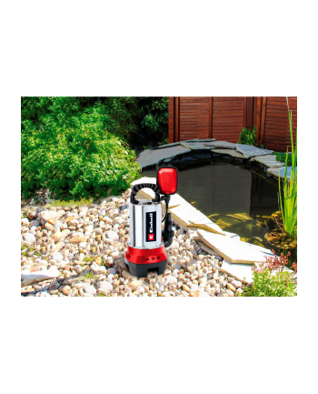 Einhell dirty water pump GC-DP 6315 N, submersible / pressure pump (red/stainless steel, 630 watts)