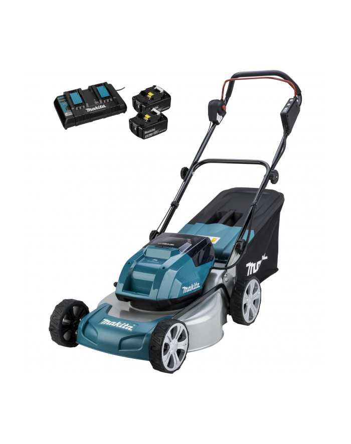 Makita cordless lawnmower DLM463PT2, 36Volt (2x18Volt) (blue/Kolor: CZARNY, 2x Li-ion battery 5.0Ah) główny