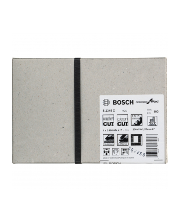 bosch powertools Bosch sabre saw blade S 2345 X Progressor for Wood, 100 pieces (length 200 mm)