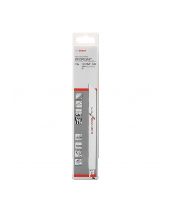 bosch powertools Bosch sabre saw blade S 1122 VF Flexible for Wood and Metal, 25 pieces (length 225 mm)