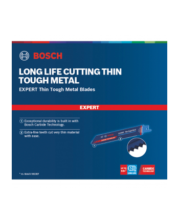 bosch powertools Bosch Expert sabre saw blade 'Thin Tough Metal' S 922 EHM, 10 pieces (length 150 mm)