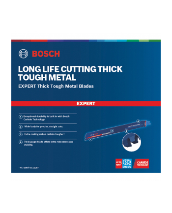 bosch powertools Bosch Expert sabre saw blade 'Thick Tough Metal' S 1255 CHC, 10 pieces (length 300 mm) nr 2