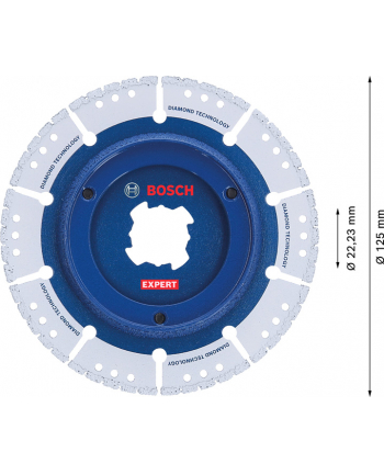 bosch powertools Bosch X-LOCK diamond cutting disc EXPERT Diamond Pipe Cut Wheel, 125mm (bore 22.23mm)