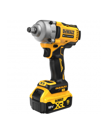 D-EWALT cordless impact wrench DCF891P2T, 18Volt, 1/2 (yellow/Kolor: CZARNY, 2x Li-Ion XR battery 5.0Ah, 9-piece accessory set)