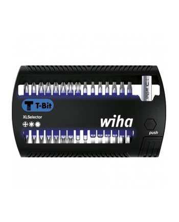 Wiha bit set XLSelector T-Bit 25mm, PH / TX / H (Kolor: CZARNY/blue, 31 pieces)