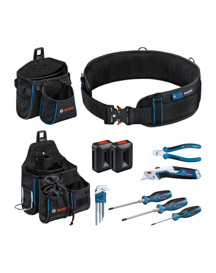 bosch powertools Bosch tool belt and hand tool set Professional (Kolor: CZARNY, ProClick system, including 14-piece tool set) główny