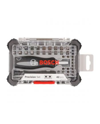 bosch powertools Bosch screwdriver bit set PB SDB, with precision and standard bits (grey/Kolor: CZARNY, 42 pieces)