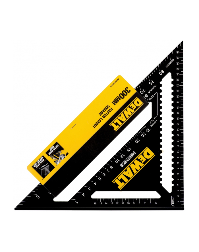 D-EWALT Speed Square 30cm Angle Finder (Black) główny