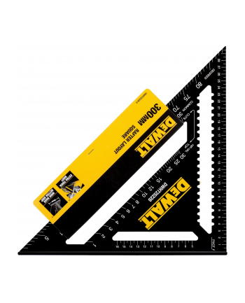 D-EWALT Speed Square 30cm Angle Finder (Black)