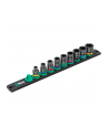 Wera 9608 Socket magnetic strip B Impaktor Imperial 1 socket set 3/8 (Kolor: CZARNY/green, 9 pieces, inch size, for impact wrench) - nr 1